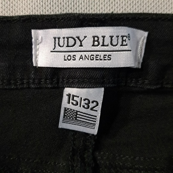 JUDY BLUE Los Angeles Women's Black Pants Distressed‎ 15/32 Skinny Fit - Picture 4 of 12